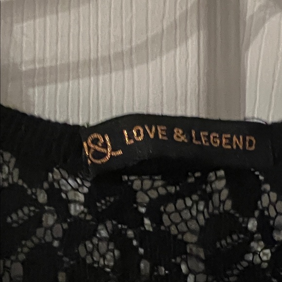 Love & Legend Black Lace Top - Picture 2 of 5